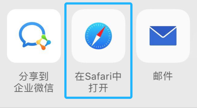 在Safari中打开